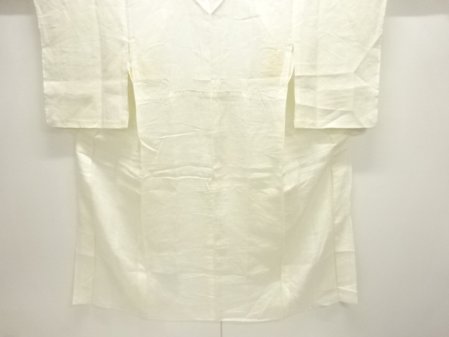 JAPANESE KIMONO / ANTIQUE JUBAN FOR SUMMER / FLORAL PLANTS